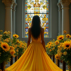 Wearing yellow to a funeral (Six)