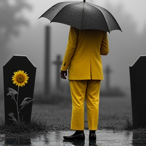 wearing yellow to a funeral