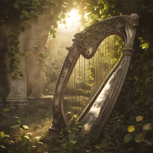 harp, ancient, theatrical, dreamy