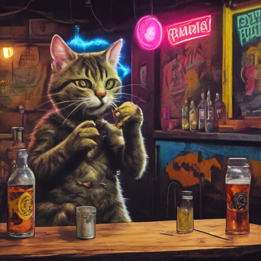 Beer-Loving Cat