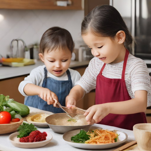 Kids cooking 