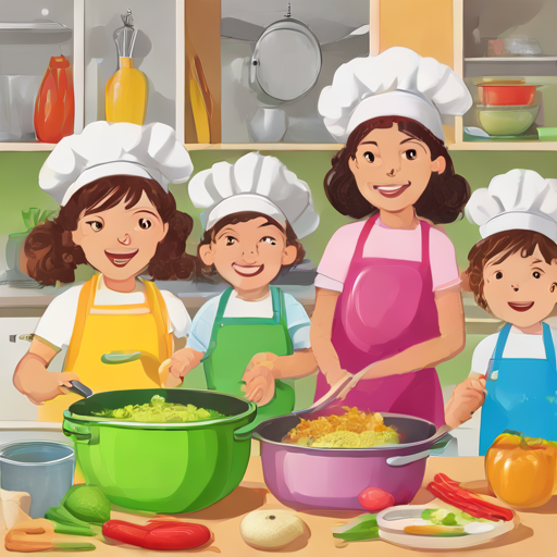 Kids cooking 