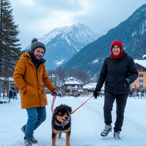 Schneespaziergang in Andermatt