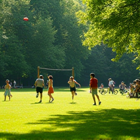 Parque com os amigos