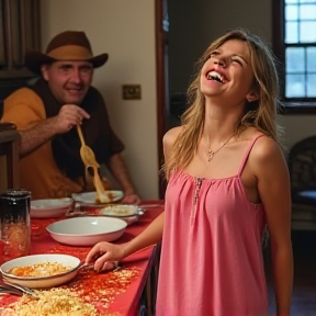 Pink Dress and Pasta Sauce