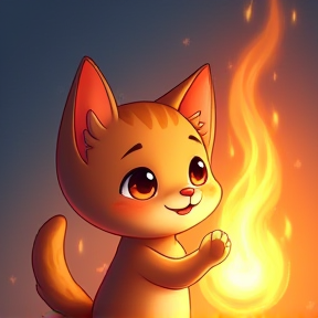 The Kitten and the Flames