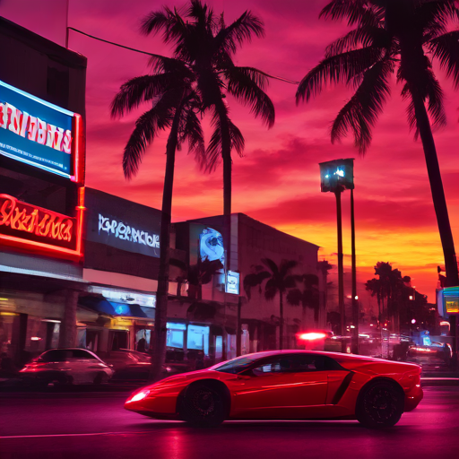 Neon Nacht in Vice City