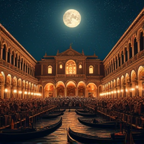 Moonlit Doors of Venice