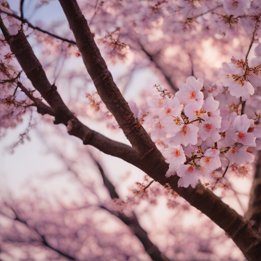 Cherry Blossoms in the Sky