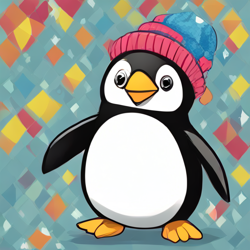 Pinguin mit Cap