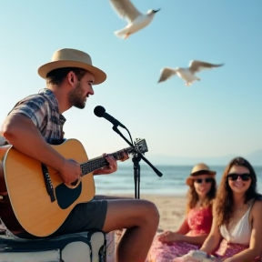 Juntos en la playa