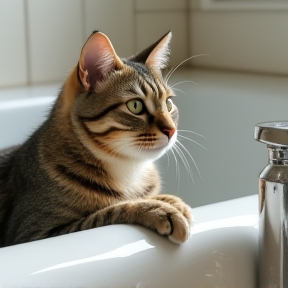 Bathroom Cat