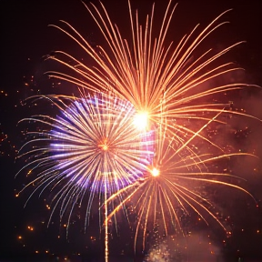  Fireworks in the Rain