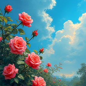 Roses sky