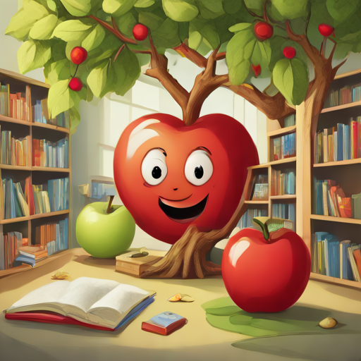 A is for apple in English 