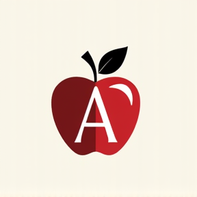 A is for apple in English 