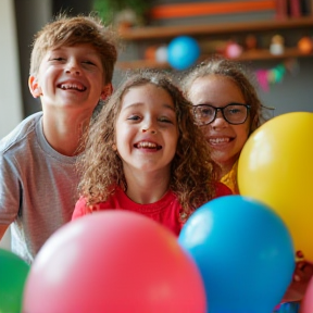 Kleine Kinder im Jumphouse