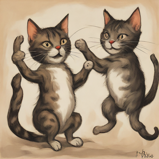 Cat Siblings: Napoleon and Nelly