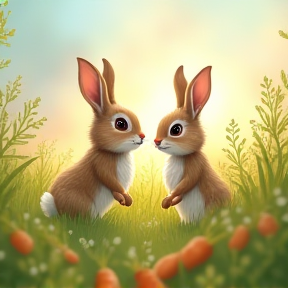 Two rabbit 