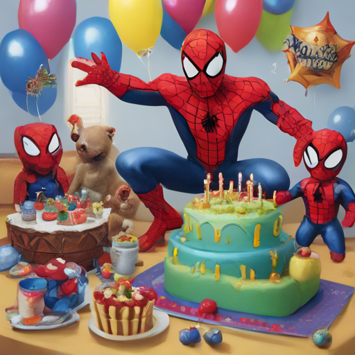 Shanter Spider-Man on His 4th Birthday