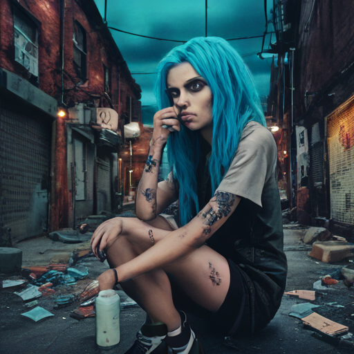 Blue Hair Hustler