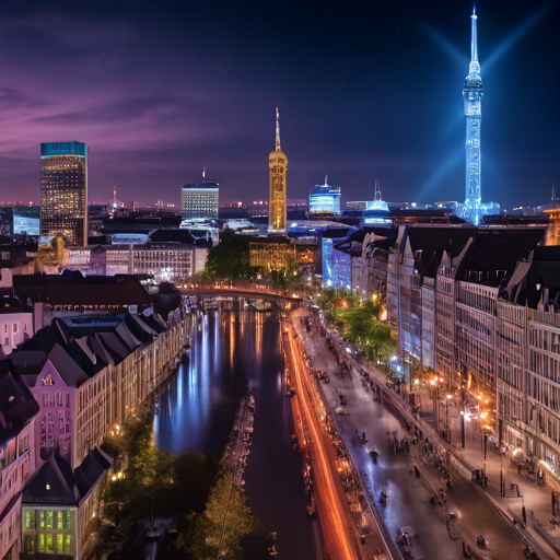 Funkelnde Sterne in Düsseldorf