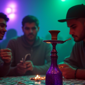 Vier Freunde und eine Shisha