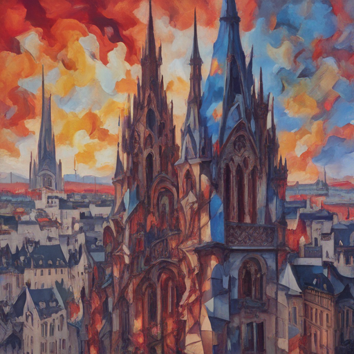 Cathédrale en flammes