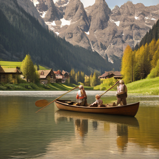 Ruderer im Zillertal