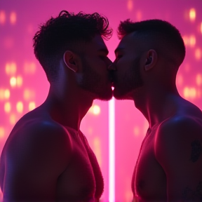 Kiss in Neon Lights