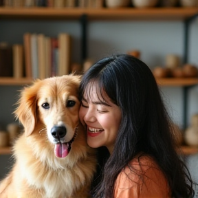 Andressa e Il Cane Aron