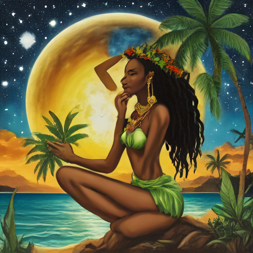 Rastaman Love in the Moonlight