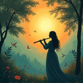 Create a flute music song without lyrics 