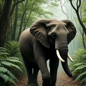 Hathi In Jungle