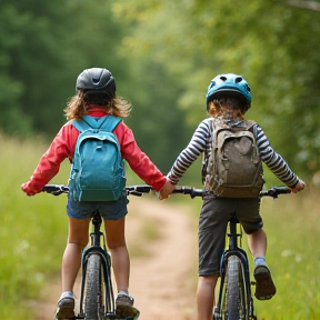 À Vélo avec Louise et Gabriel