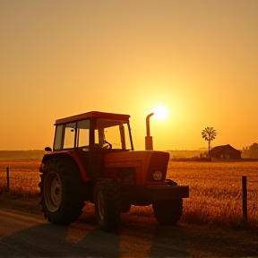 creeping on a tractor