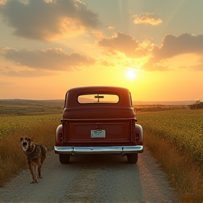 She took the dog but left the truck 