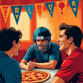 Buffalo Bills Pizza Party