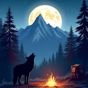 Traveling Wolf