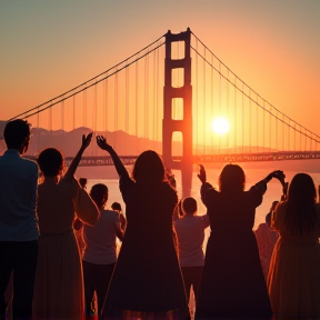 Swinging on the Golden Gate