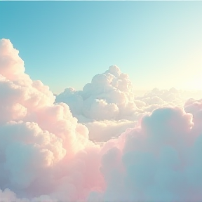 "Drifting on Pastel Clouds" 