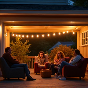 Party in the driveway