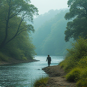 Walkin' By the River