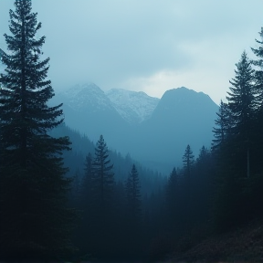 Dans l'ombre des montagnes