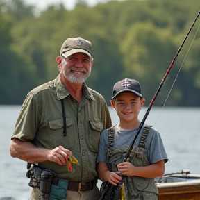 JB and His Dad on the Tennessee River