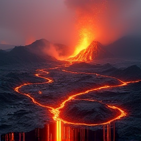 volcano dramatic