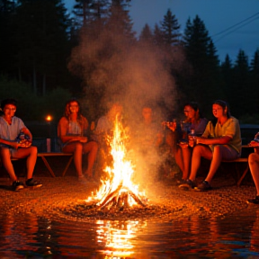 Auf dem Campingplatz in Kolberg