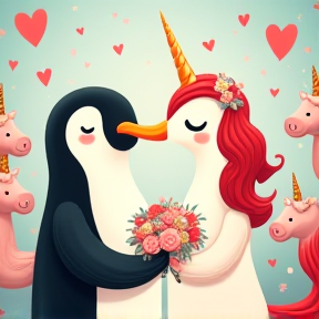 Penguin and Dodo's Love Parade