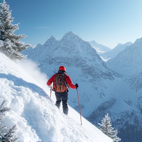 Sepp der Retter auf der Piste