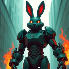 Mech Warrior Fire: The Moth vs. Rabbit